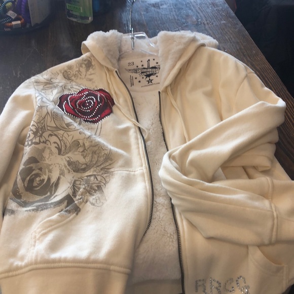 Cream long sleeve ( Rock and roll cowgirl ) - Picture 1 of 2